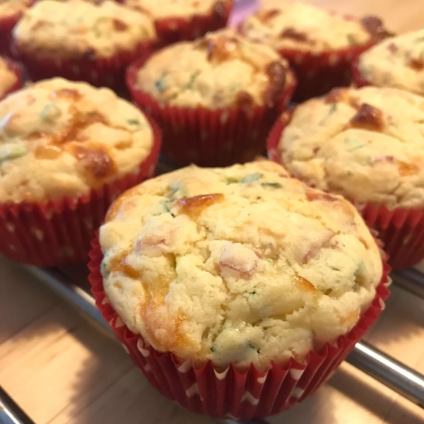 Spam, Cheese, and Spinach Muffins
