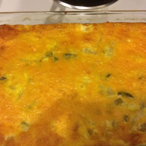Fresh Green Chile Quiche