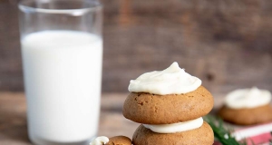 Gingerbread Cookies with Cream Cheese Frosting