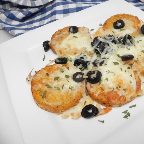 Air Fryer Polenta Pizza Bites