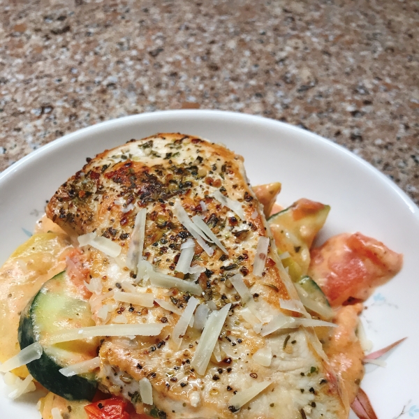 One-Pan Keto Chicken Breast with Vegetable Ragout