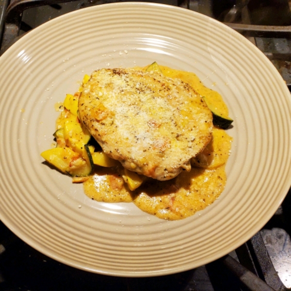 One-Pan Keto Chicken Breast with Vegetable Ragout