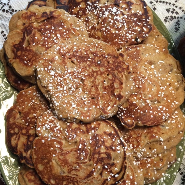 Bacon Bourbon Apple Pancakes