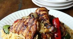 Grilled Chicken & Veggies Over Rice