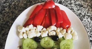 Fun Santa Vegetable Tray