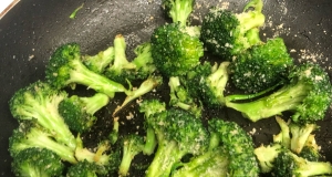 Garlic Roasted Broccoli with Parmesan Cheese