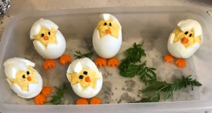 Easter Chick Deviled Eggs