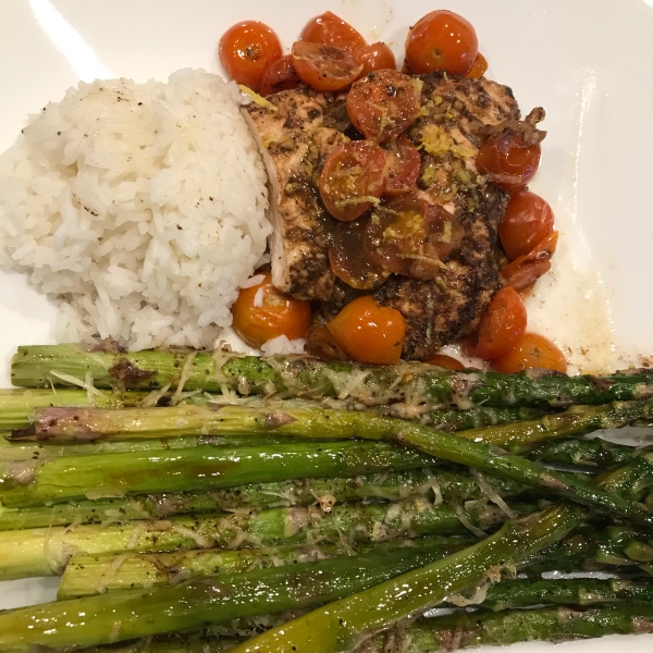 Roasted Balsamic Chicken with Baby Tomatoes