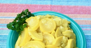 Skillet Crookneck Squash and Onions