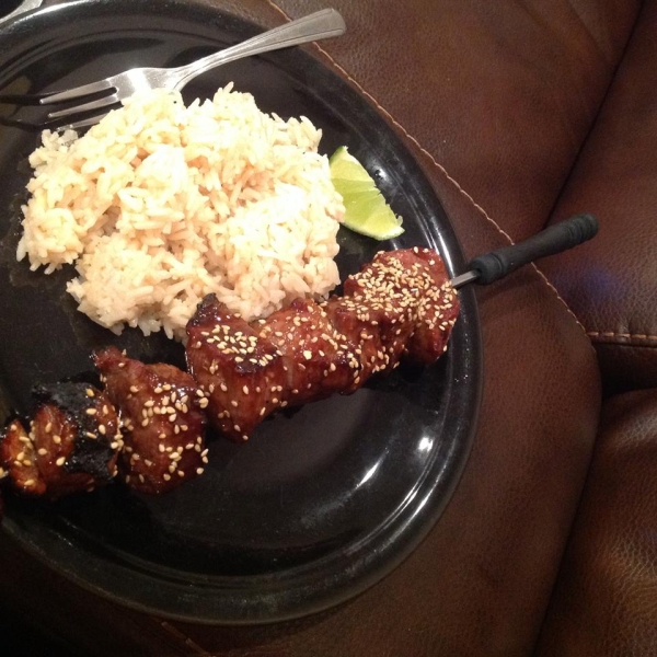 Hoisin-Ginger Beef Skewers