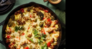 Cauliflower Tot and Turkey Sausage Breakfast Casserole