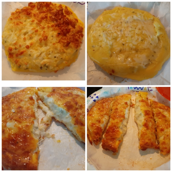 Air Fryer Keto Garlic Cheese 'Bread'