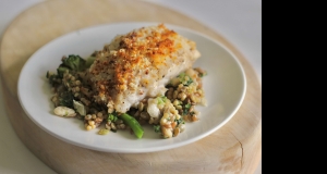 Baked Halibut with Crispy Panko
