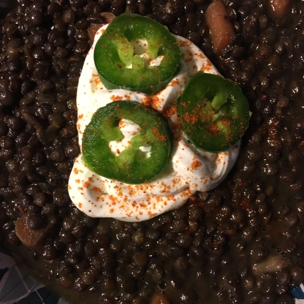 Chef John's Black Lentil Soup