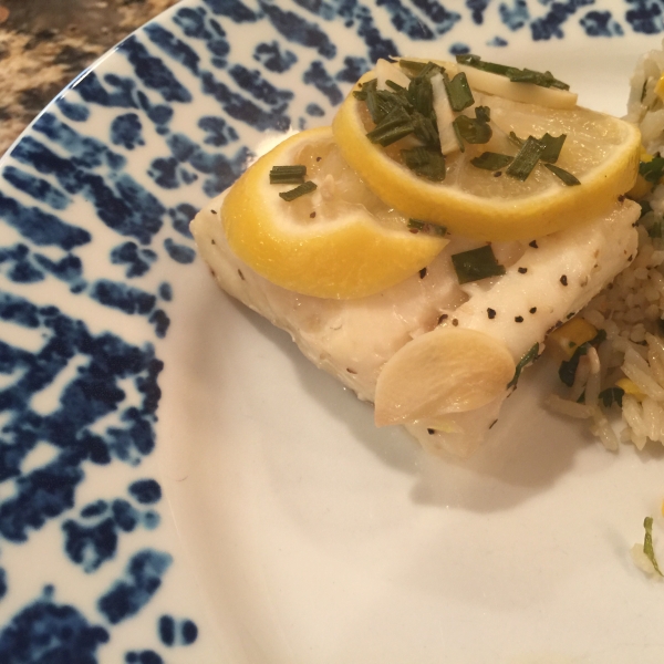 Cod with Lemon, Garlic, and Chives