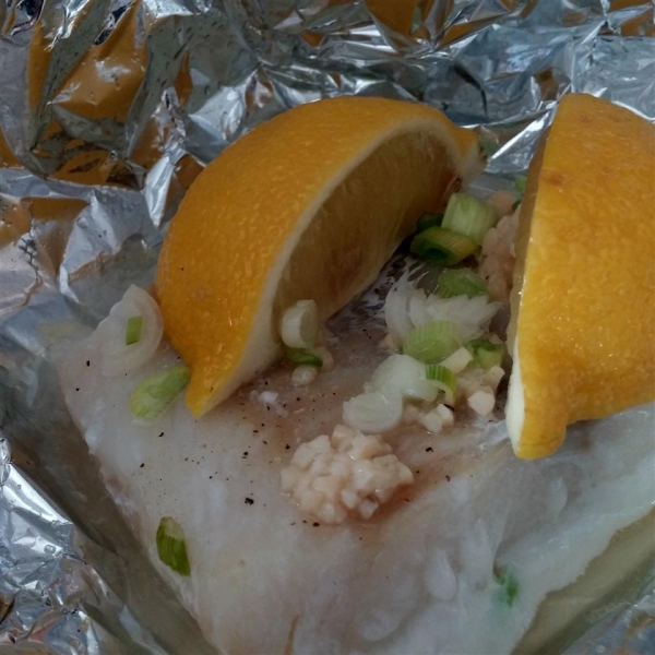 Cod with Lemon, Garlic, and Chives