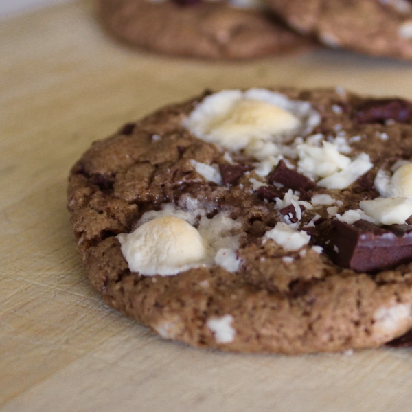 Rocky Road Cookies with Marshmallows