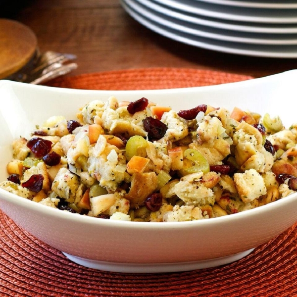 Slow Cooker Cranberry Apple Stuffing
