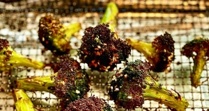 Air Fryer Broccoli with Everything Bagel Seasoning