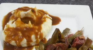 Slow Cooker Cured Venison and Beans