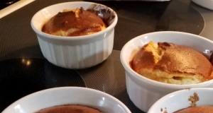 Apple and Cheddar Cheese Souffles