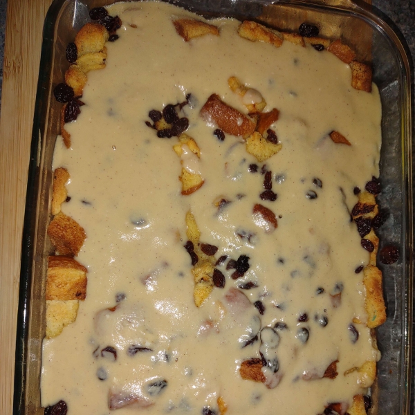 Best Bread Pudding with Vanilla Sauce