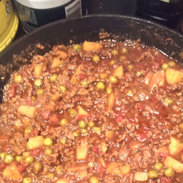 Keema Aloo (Ground Beef and Potatoes)