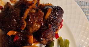Turkey Cocktail Meatballs with Orange Cranberry Glaze