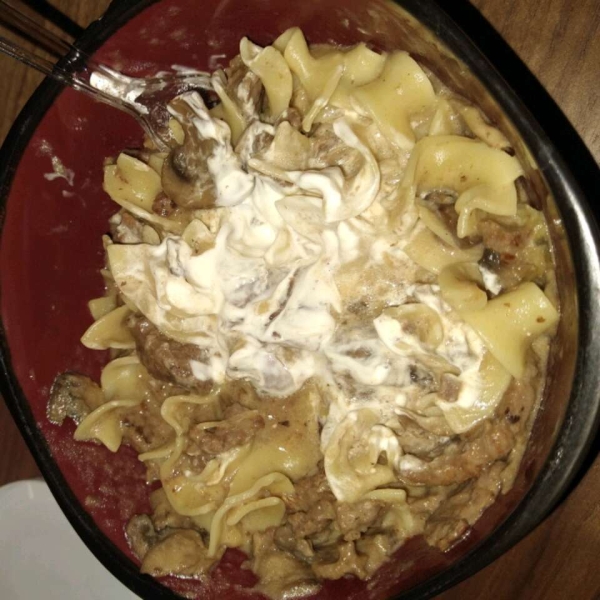 Nana's Beef Stroganoff