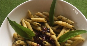 Ramp Pasta with Tomato and Bacon