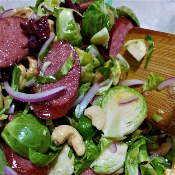 Hillshire Farm Smoked Sausage and Brussels Sprout Salad