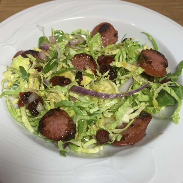 Hillshire Farm Smoked Sausage and Brussels Sprout Salad