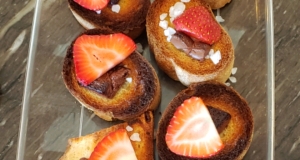 Chocolate Sea Salt Crostini