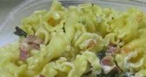Campanelle Pasta with Turkey Bacon