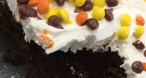 Easy and Quick Chocolate Peanut Butter Cake