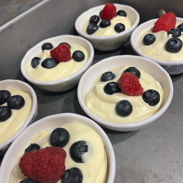 Lemon Mousse with Berries