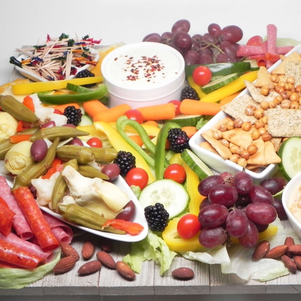 Greek-Inspired Snack Board