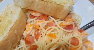 Tomato & Basil Shrimp in Garlic Butter Sauce