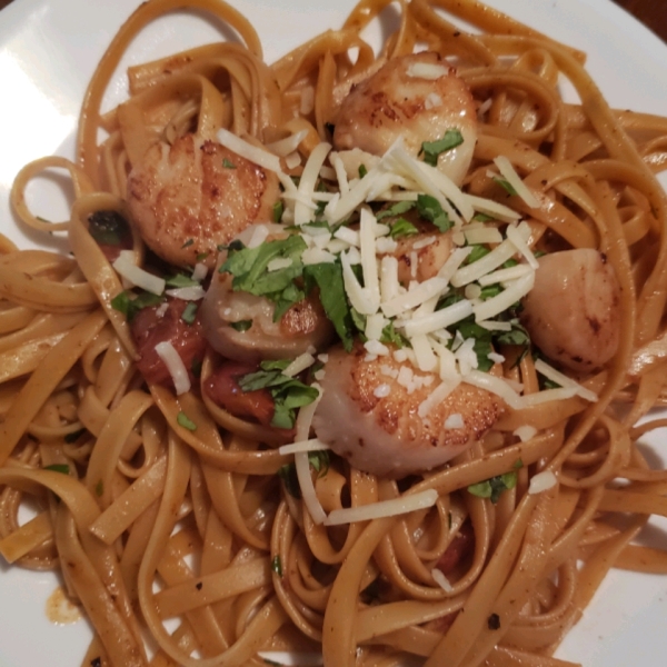 Tomato & Basil Shrimp in Garlic Butter Sauce