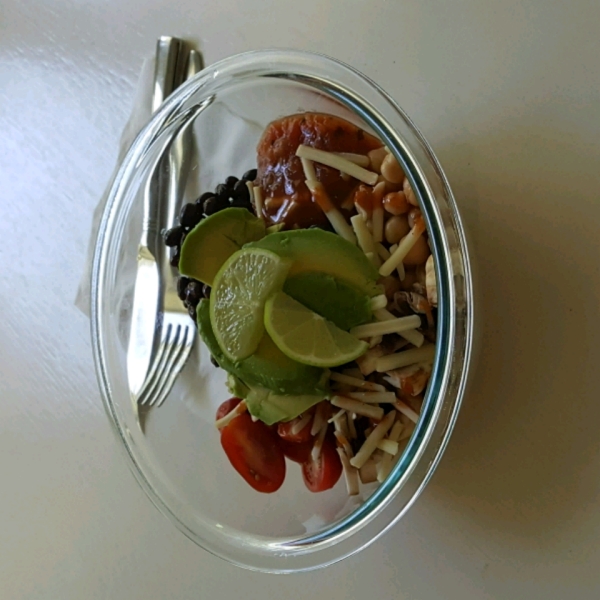 Brown Rice Bean Burrito Bowl