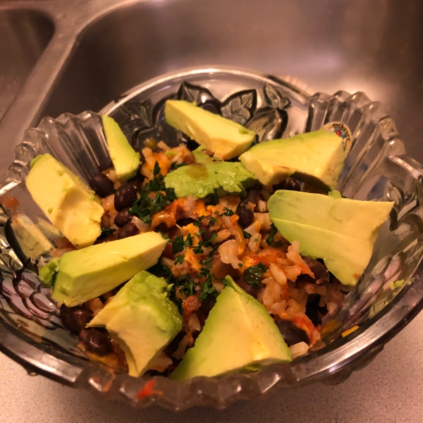 Brown Rice Bean Burrito Bowl