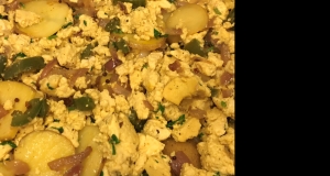 Spicy Baked Tofu Scramble with Potatoes