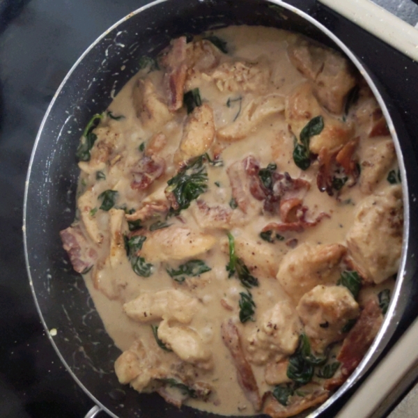 Spinach and Bacon Chicken