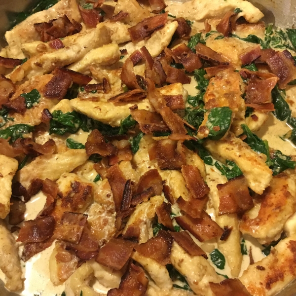 Spinach and Bacon Chicken