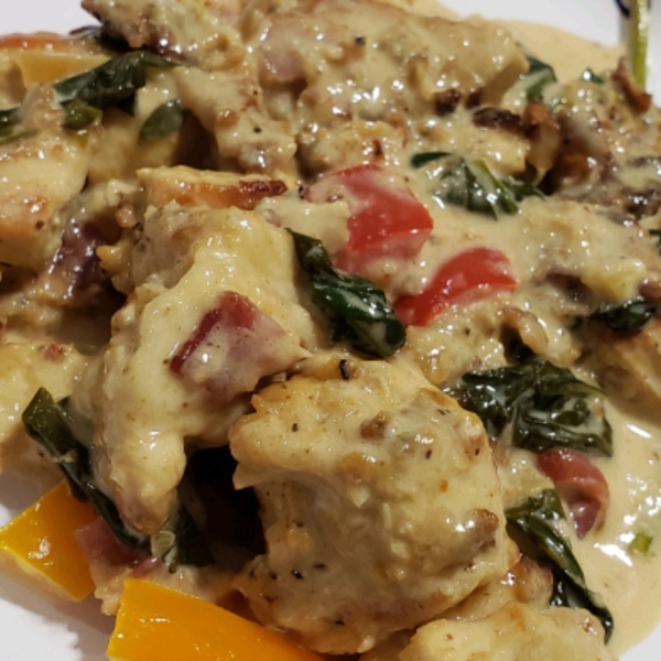 Spinach and Bacon Chicken