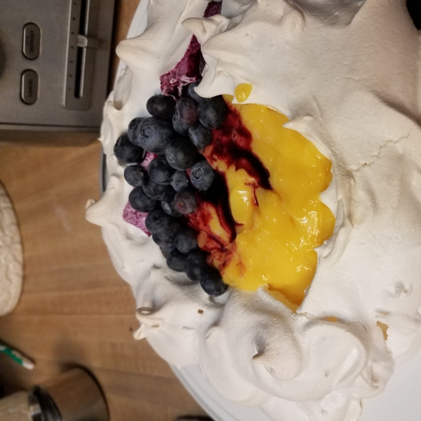 Lemon Blueberry Pavlova