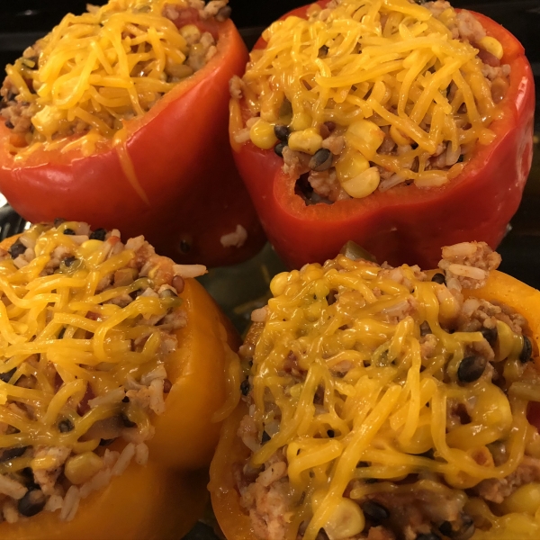 Easy Santa Fe Style Stuffed Peppers