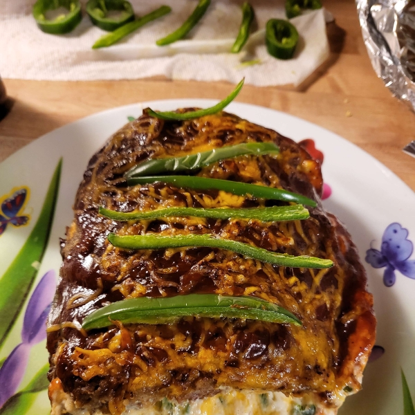 Jalapeno Popper-Stuffed Meatloaf