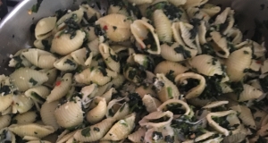 Spinach and Pasta Shells