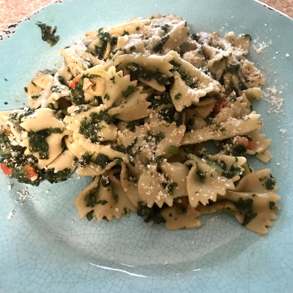 Spinach and Pasta Shells